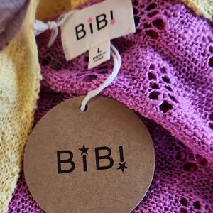 BiBi Lavender and Lemon Knit Top